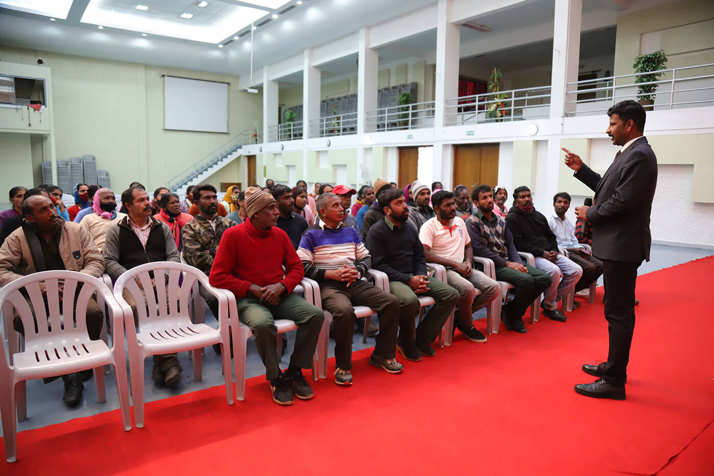 awareness session for workers interaction