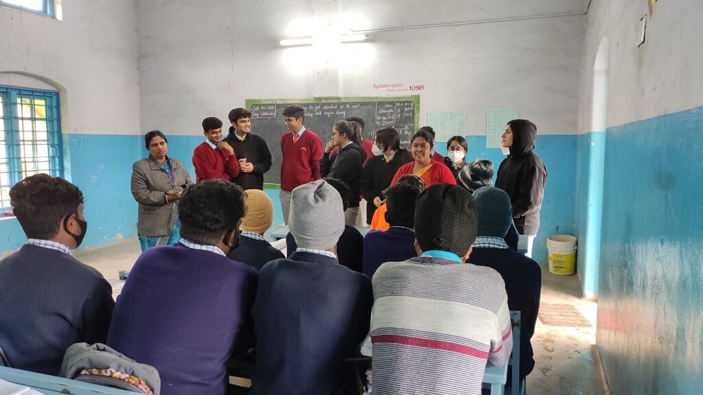 gr 12 dp student interaction with ghss nanjanadu