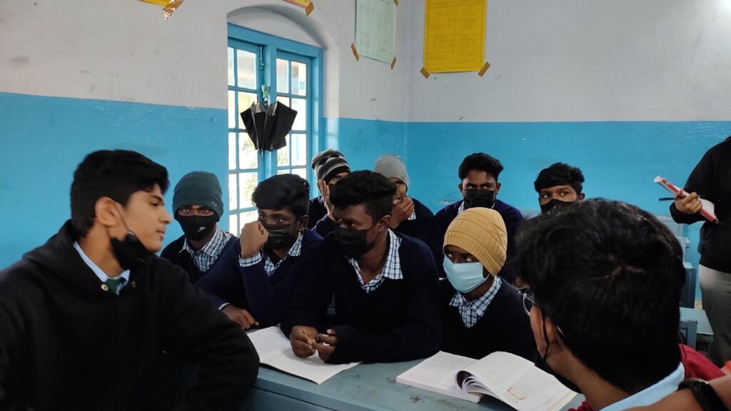 gr 12 dp student visit to ghss nanjanadu in ooty