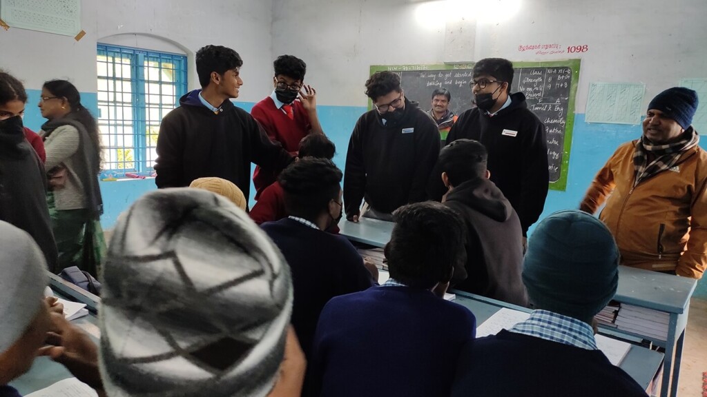 gr 12 student visit to ghss nanjanadu in ooty